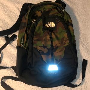 The North Face book bag